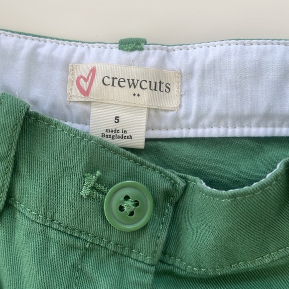 J.Crew Crewcuts White Green Preppy Sweater Polo Pleated Shorts LOT OF 2 Size 5 - Picture 9 of 11